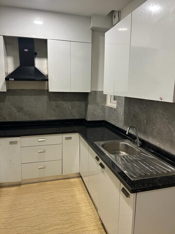 Kitchen in 3 BHK Builder Floor at Ansal Sushant Lok I, Sector 43 – for Rent