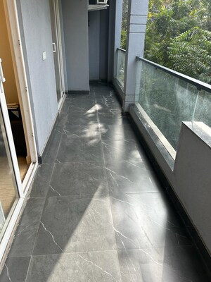 Balcony in 3 BHK Builder Floor at Ansal Sushant Lok I, Sector 43 – for Rent