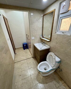 Bathroom in 4 BHK Apartment at Railway Officers RPF Society, Sector 9a – for Rent