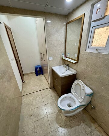 Bathroom in 4 BHK Apartment at Railway Officers RPF Society, Sector 9a – for Rent