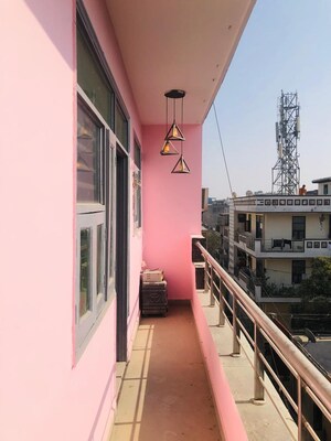 Balcony in 3 BHK Builder Floor at Uttam Nagar – for Rent