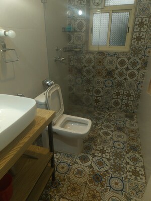 Bathroom in 2 BHK Apartment at Anjuna – for Rent