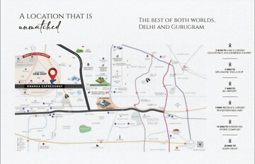 4 BHK Apartment – Map Location View at Smart World One DXP, Sector 113 - for Sale