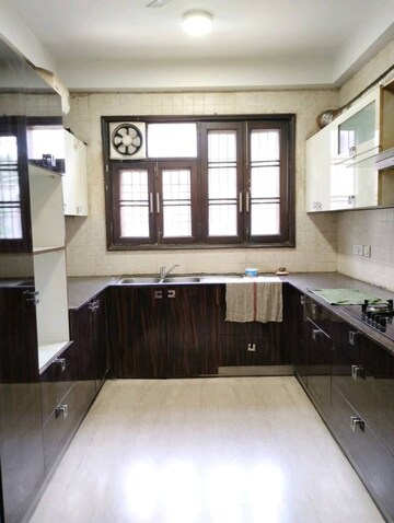 Kitchen in 3 BHK Builder Floor at Chittaranjan Park – for Sale