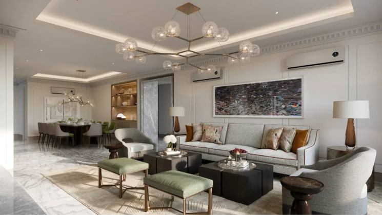 Living Room, elan-the-presidential 3 Bedroom 2450 Sq.Ft. Apartment In Dwarka Expressway Gurgaon 9598114