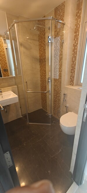 Bathroom in 3 BHK Apartment at Lodha The Park Side, Worli – for Rent