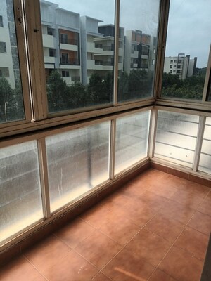 Balcony in 3 BHK Apartment at Century Commanders Vista, Yelahanka – for Rent