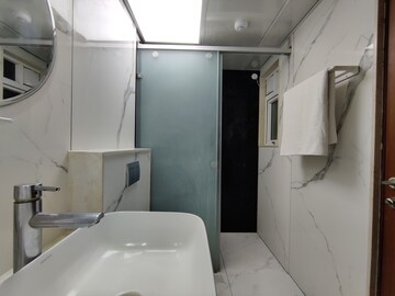 Attached Bathroom in 4 BHK Apartment at Bhartiya Nikoo Homes Phase 2, Thanisandra Main Road – for Rent