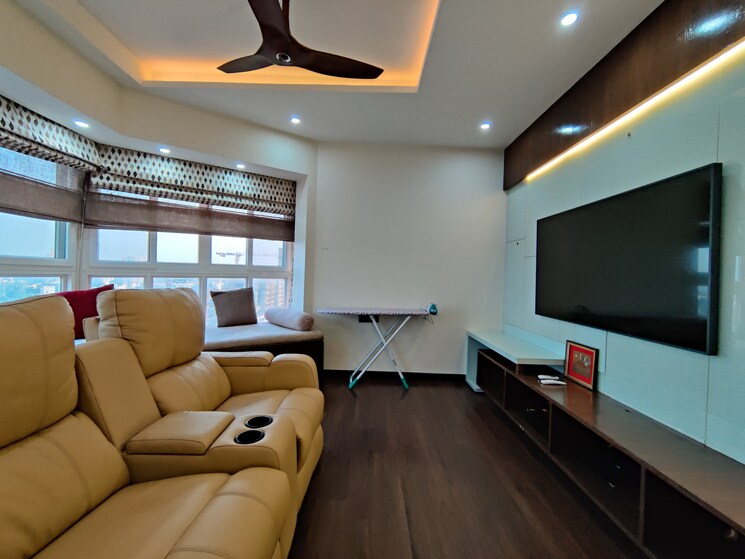 Living Room, bhartiya-nikoo-homes-phase-2 4 Bedroom 2260 Sq.Ft. Apartment In Thanisandra Main Road Bangalore 9598111