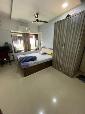 Bedroom in 3 BHK Apartment at Cosmic Heights, Bhakti Park – for Rent