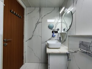 Bathroom in 4 BHK Apartment at Bhartiya Nikoo Homes Phase 2, Thanisandra Main Road – for Rent