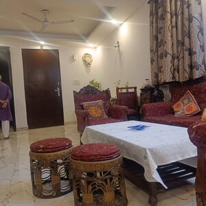 Living Room in 3 BHK Builder Floor at Saket – for Rent