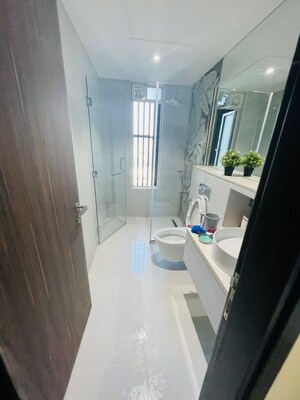 Attached Bathroom in 4 BHK Apartment at Ajmera Treon, Bhakti Park – for Rent