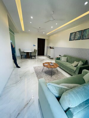 Living Room in 4 BHK Apartment at Ajmera Treon, Bhakti Park – for Rent