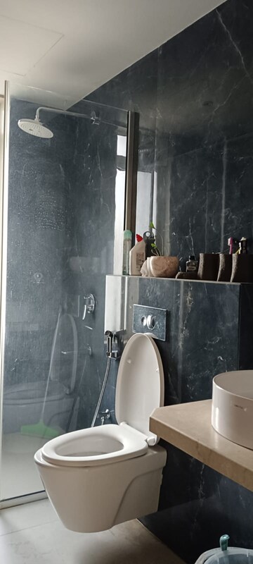 Bathroom in 4 BHK Apartment at Ajmera Treon, Bhakti Park – for Rent