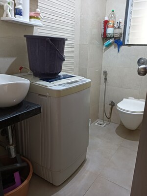 Bathroom in 1 BHK Apartment at GRPM Zee Heights, Vile Parle East – for Rent