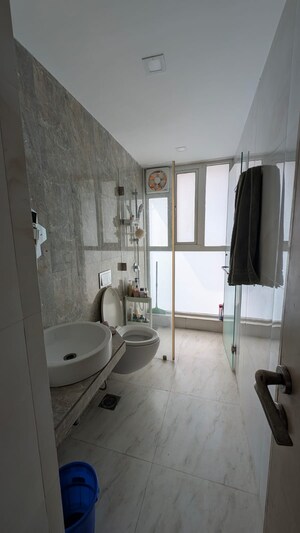 Bathroom in 2 BHK Apartment at Ajmera Aeon, Bhakti Park – for Rent