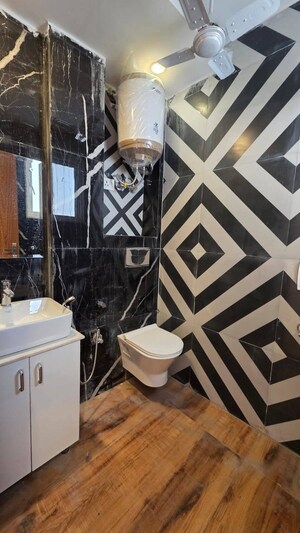 Bathroom in 2 BHK Builder Floor at Saket – for Rent