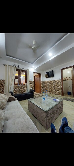 Living Room in 1 BHK Apartment at Aadharshila Apartment, Sarita Vihar – for Rent