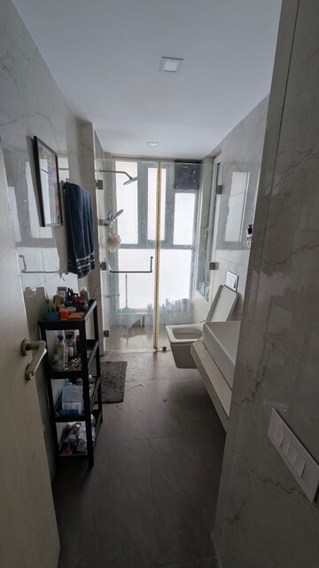 Attached Bathroom in 2 BHK Apartment at Ajmera Aeon, Bhakti Park – for Rent