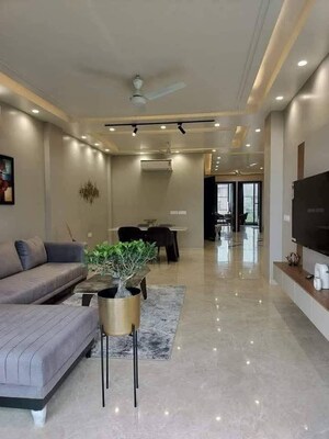 Living Room in 3 BHK Builder Floor at Saket – for Rent
