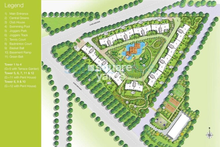 Master Plan, emaar-palm-terraces-select 4 Bedroom 2410 Sq.Ft. Apartment In Sector 66 Gurgaon 9599002