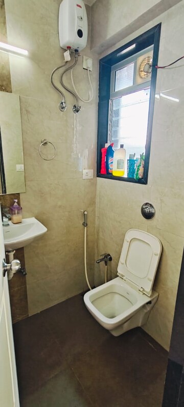 Bathroom in 2 BHK Apartment at Karmvir Avant Sky Villa, Goregaon East – for Rent