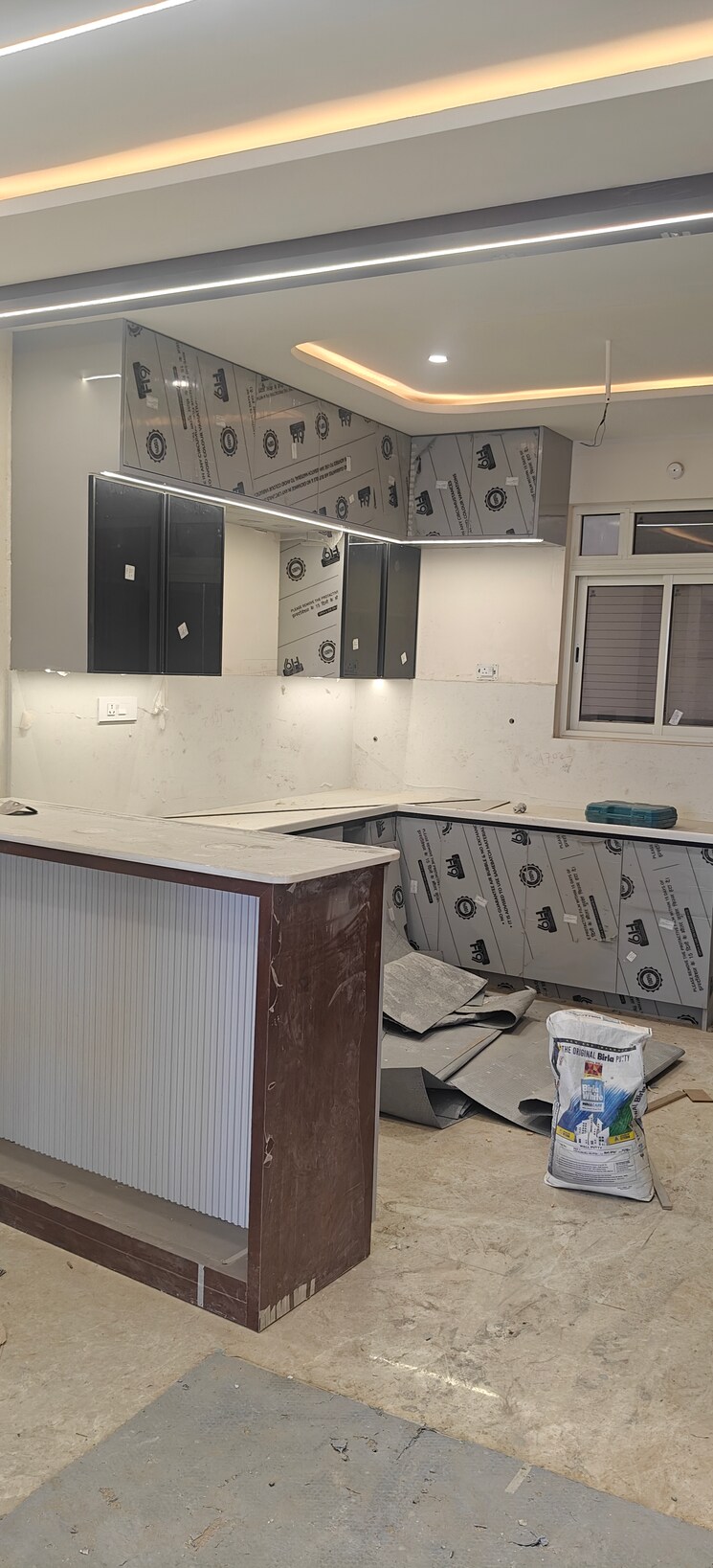 Kitchen, aurobindo-kohinoor 3 Bedroom 2200 Sq.Ft. Apartment In Serilingampally Hyderabad 9599905