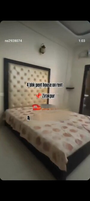 Bedroom in 3.5 BHK Apartment at Motiaz Royal Citi, Ambala Highway – for Rent