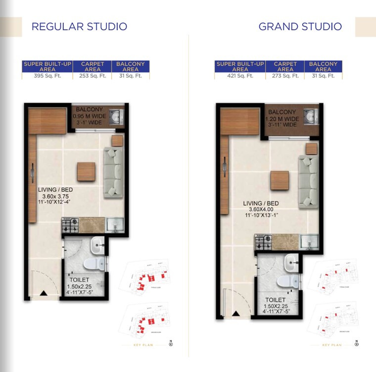 Floor Plan, raja rajeshwari nagar 1 Bedroom 421 Sq.Ft. Apartment In Raja Rajeshwari Nagar Bangalore 9600321