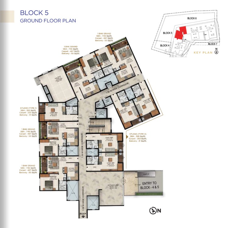 Floor Plan, raja rajeshwari nagar 1 Bedroom 421 Sq.Ft. Apartment In Raja Rajeshwari Nagar Bangalore 9600321