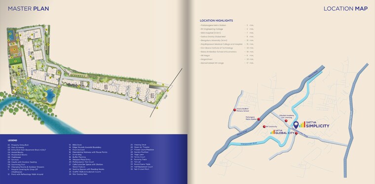 Master Plan, raja rajeshwari nagar 1 Bedroom 421 Sq.Ft. Apartment In Raja Rajeshwari Nagar Bangalore 9600321