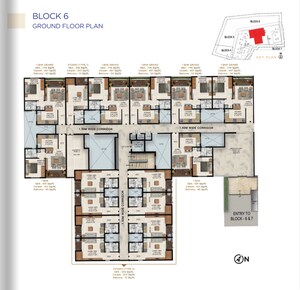 Floor Plan in 1 BHK Apartment at Raja Rajeshwari Nagar – for Sale