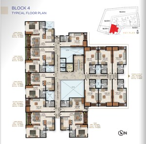 Floor Plan in 1 BHK Apartment at Raja Rajeshwari Nagar – for Sale