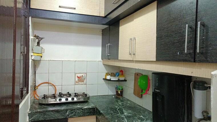 Kitchen, vaishali sector 4 1 Bedroom 555 Sq.Ft. Builder Floor In Vaishali Sector 4 Ghaziabad 9600451
