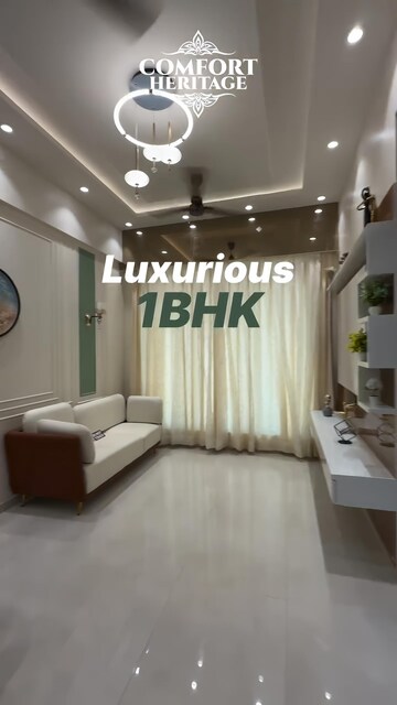 Living Room in 1 BHK Apartment at Sai Comfort Heritage, Morya Nagar – for Sale