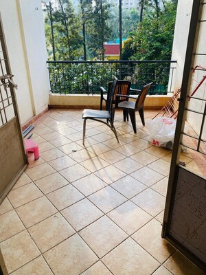 Balcony in 2 BHK Apartment at Kumar Point, Aundh – for Rent