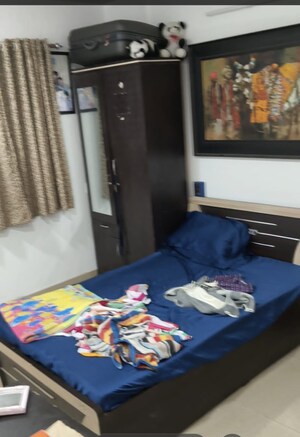 Bedroom in 2 BHK Apartment at Suvarnayug Loksangam Vihar, Aundh – for Rent