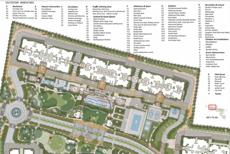 Master Plan, nambiar-district-25 2 Bedroom 1375 Sq.Ft. Apartment In Dommasandra Bangalore 9600842