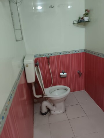 Bathroom in 3 BHK Apartment at Siddhivinayak Shubhashree Residential, Akurdi – for Rent