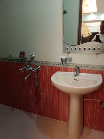 Bathroom in 3 BHK Apartment at Siddhivinayak Shubhashree Residential, Akurdi – for Rent
