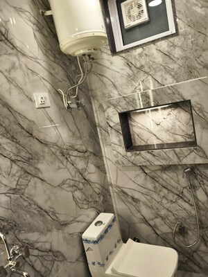 Bathroom in 2 BHK Builder Floor at Malviya Nagar – for Rent