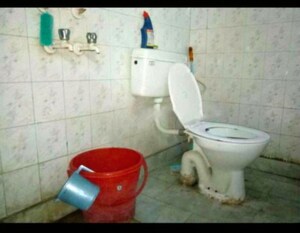 Bathroom in 3 BHK Builder Floor at Malviya Nagar – for Sale