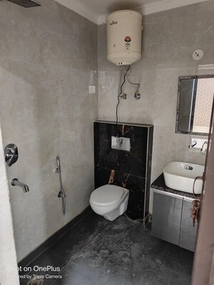 Bathroom in 1 BHK Builder Floor at Saket – for Rent