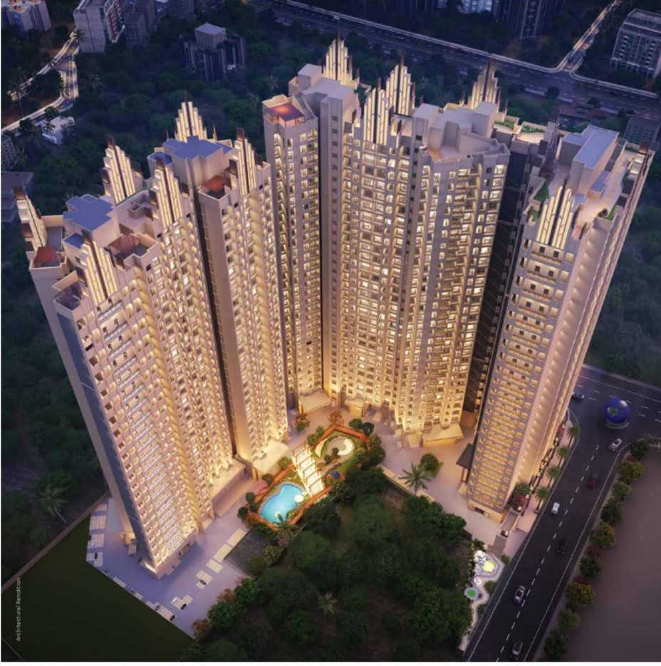 2 BHK + Pooja Room Apartment For Sale in Raunak City