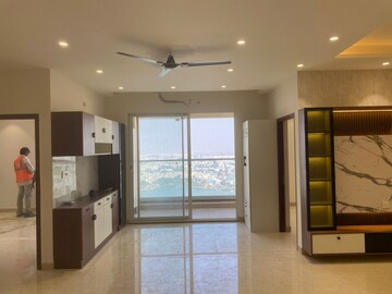 Living Room in 3 BHK Apartment at Aurobindo The Regent, Kondapur – for Rent