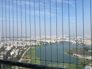 Balcony in 3 BHK Apartment at Aurobindo The Regent, Kondapur – for Rent