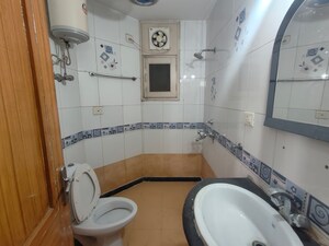 Bathroom in 3 BHK Apartment at CGHS HEWO Apartments, Sector 56 – for Rent