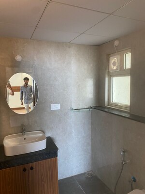 Bathroom in 3 BHK Apartment at Aurobindo The Regent, Kondapur – for Rent