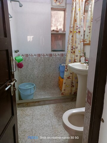 Bathroom in 2 BHK Builder Floor at Paryavaran Complex – for Rent